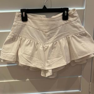 White Skort